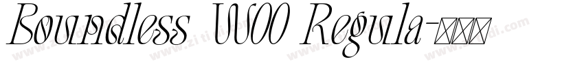 Boundless W00 Regula字体转换 Boundless W00 Regula字体转换